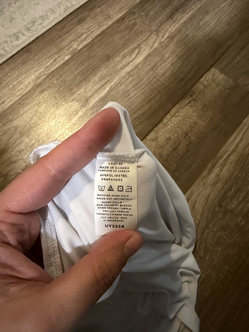 White Racerback Tank Top by - Picture 3 of 3